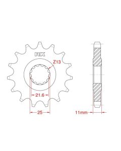 Front sprocket 15 teeth