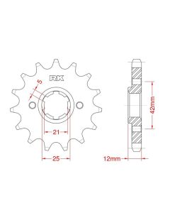 Front sprocket 15 teeth