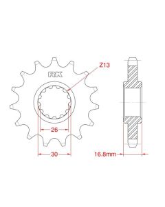 Front sprocket 15 teeth