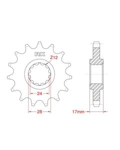 Front sprocket 12 teeth