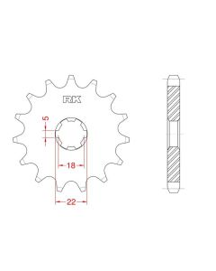 Front sprocket 15 teeth