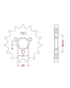 Front sprocket 14 teeth