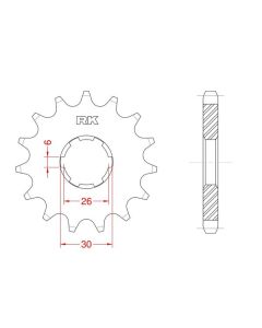 Front sprocket 14 teeth