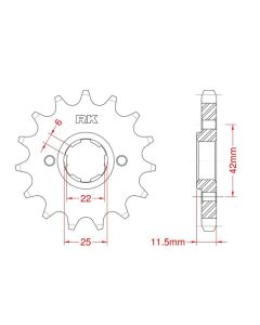 Front sprocket 15 teeth