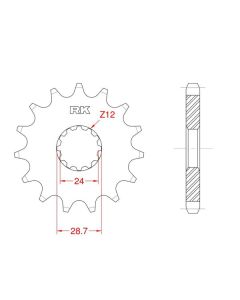 Front sprocket 15 teeth