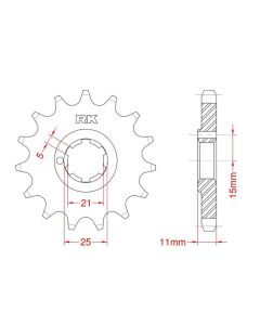 Front sprocket 14 teeth