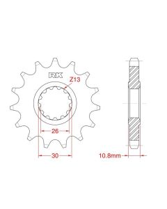 Front sprocket 17 teeth