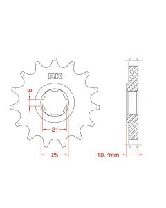 Front sprocket 14 teeth