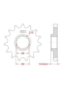 Front sprocket 15 teeth