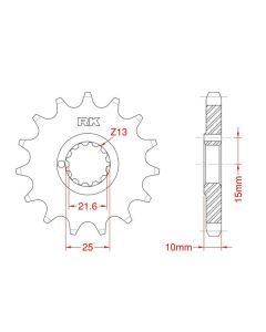 Front sprocket 15 teeth