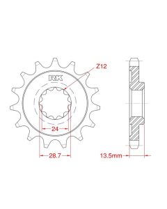 Front sprocket 14 teeth