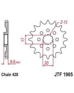 Front sprocket 13 teeth