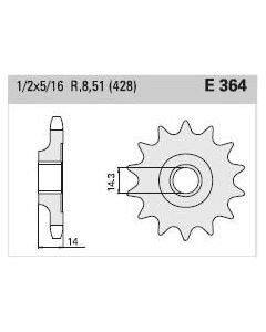 Front sprocket 16 teeth