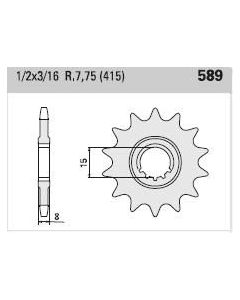 Front sprocket 12 teeth