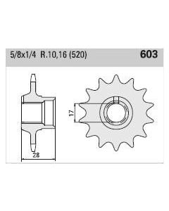 Front sprocket 13 teeth