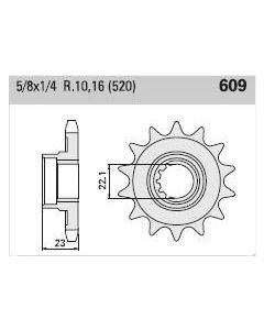 Front sprocket 14 teeth