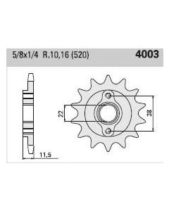 Front sprocket 14 teeth