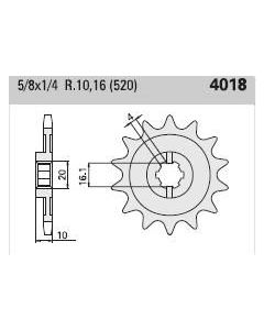 Front sprocket 12 teeth