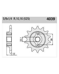 Front sprocket 15 teeth