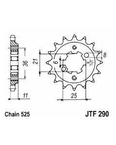 Front sprocket 14 teeth