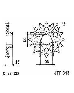 Front sprocket 14 teeth