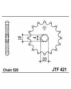 Front sprocket 12 teeth