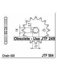 Front sprocket 14 teeth