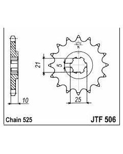 Front sprocket 13 teeth