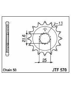 Front sprocket 14 teeth