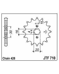 Front sprocket 15 teeth