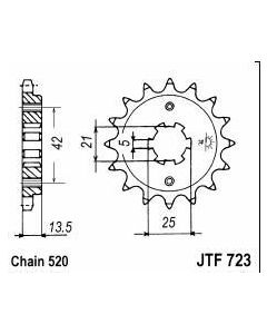 Front sprocket 15 teeth