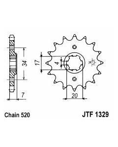 Front sprocket 09 teeth