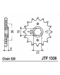 Front sprocket 13 teeth