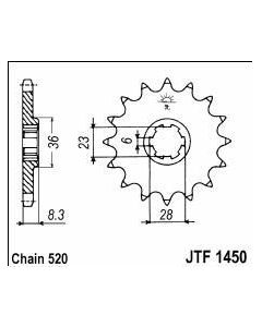 Front sprocket 13 teeth