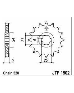 Front sprocket 13 teeth