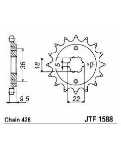 Front sprocket 19 teeth