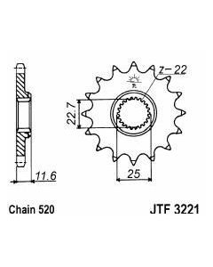 Front sprocket 10 teeth