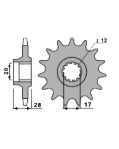 Front sprocket 13 teeth