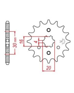 Front sprocket 13 teeth