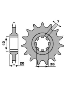 Front sprocket 14 teeth