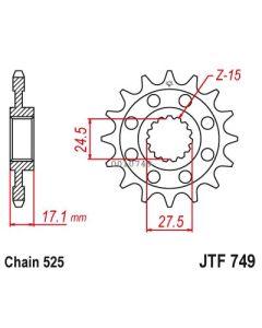 Front sprocket 14 teeth