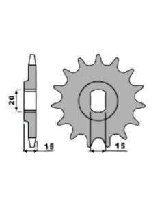 Front sprocket 14 teeth