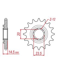 Front sprocket 13 teeth