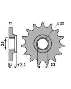 Front sprocket 16 teeth