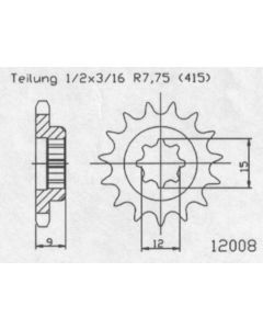 Front sprocket 11 teeth