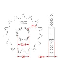 Front sprocket 10 teeth