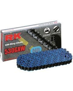 Chaine RK 530 XW'Ring hyper renforcée BLEUE 1 M