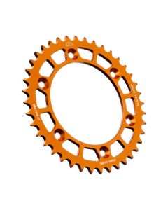 Couronne acier C45 haute résist.coul. ORANGE 50 dents