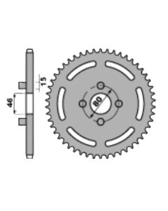 Couronne acier 62 dents