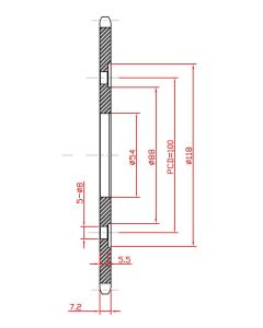 Couronne aluminium 41 dents